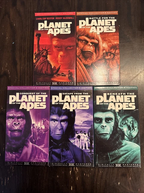 PLANET OF THE Apes - Legacy Box Set (VHS, 1998, 5-Tape Set) £12.92 - PicClick UK