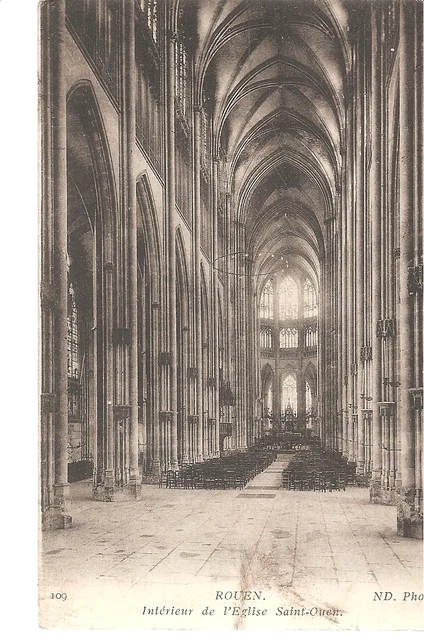 CPA 76 ROUEN Intérieur de l'Eglise Saint Ouen