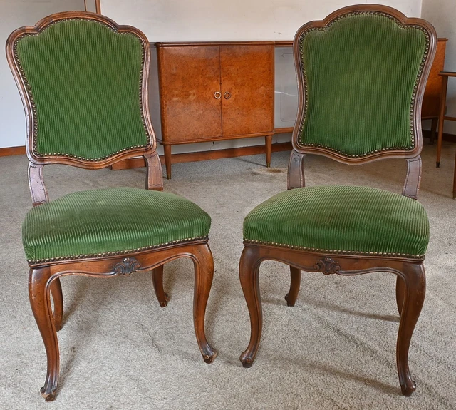 Sedia Imbottita Stile Luigi XVI - In Legno Massello, 93x42x42 Cm, Per Sala Da Pranzo O Camera - Foto 10