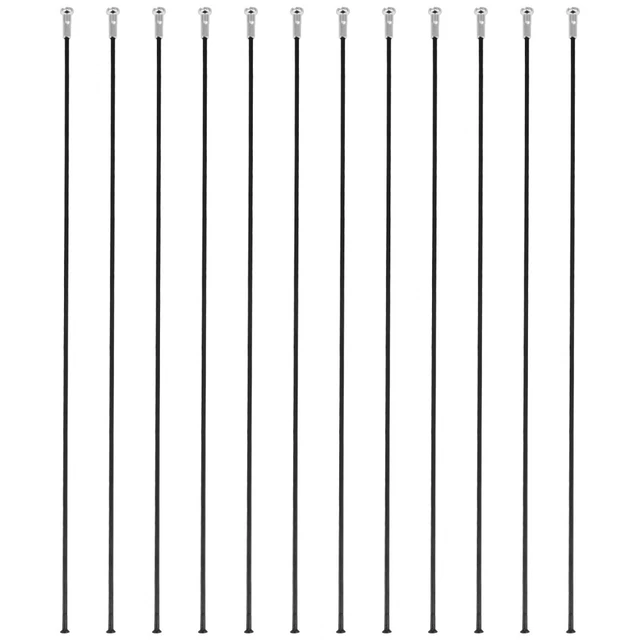 LUXU Lot de 36 rayons en acier 14G J Bend (70-109 mm), rayons