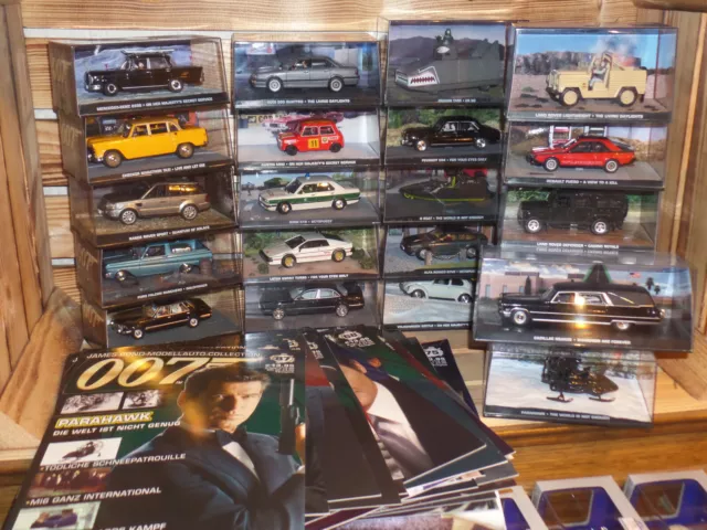 1-134 James Bond 007 Modellauto-Collection DeAgostini 1:43 Sammlung Auswahl