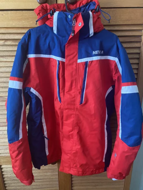 Superb Nevica Red/Blue skiing snowboarding Jacket .Size Large. Good Condition.