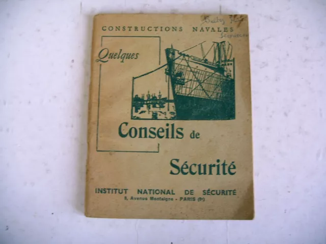 CONSTRUCTIONS NAVALES conseils de sécurité 1955