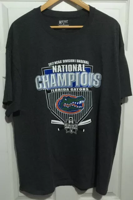 Florida Gators Men's T Shirt College World Series Baseball Champions XL