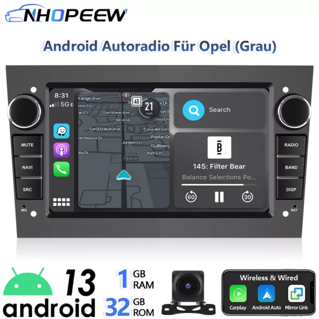 CarPlay Android GPS Navi Autoradio Für Opel Corsa C D Astra H Zafira Vectra RDS