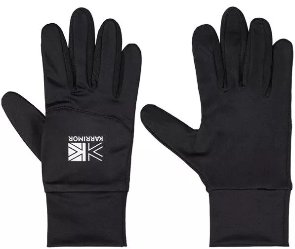 Karrimor Mens Size S-M L-XL Liner Gloves Walking Sports Touch Screen Black