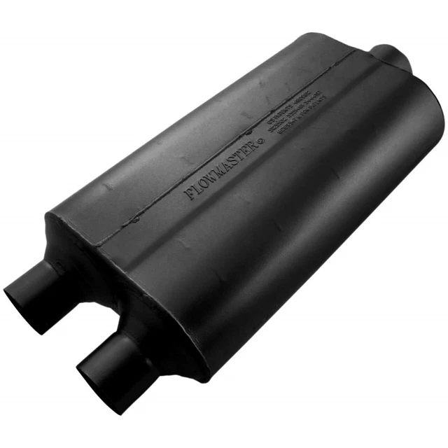 Flowmaster Super 50 Muffler 409S - 2.25 Dual In / 3.00 Center Out - Mild Sound