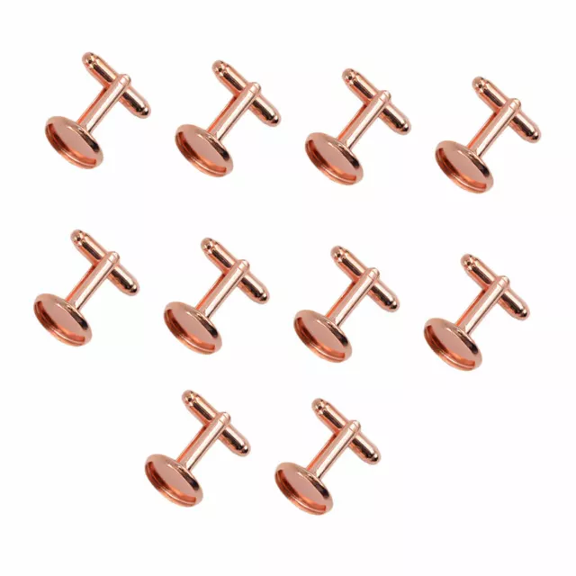 10er Pack Kupfer Manschettenglied Einstellschalen Französische Manschette Manschettenknopf