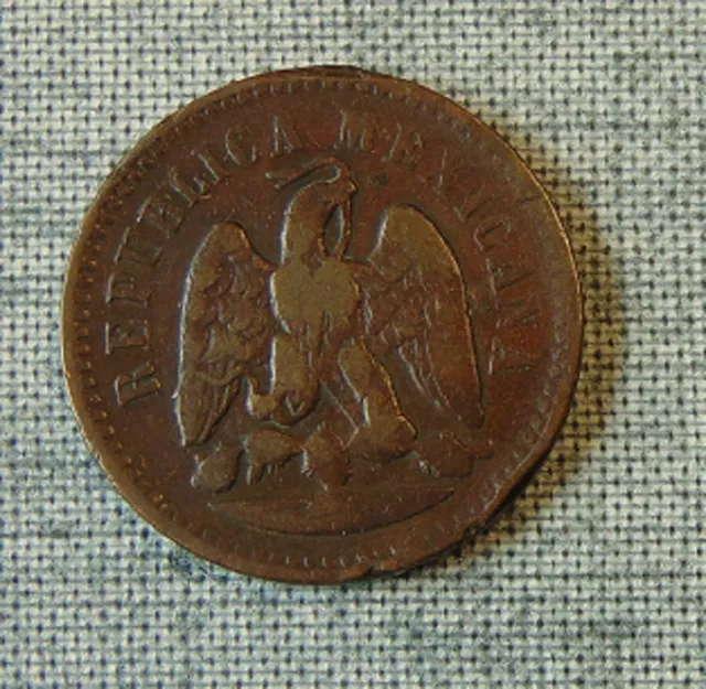 MEXICO SECOND REPUBLIC ~ 1892-Mo 1 CENTAVO COPPER COIN