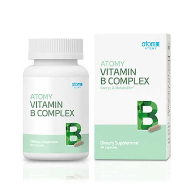 ATOMY VITAMIN B Complex Energy Metabolism Boost Gluten Free Non GMO 90