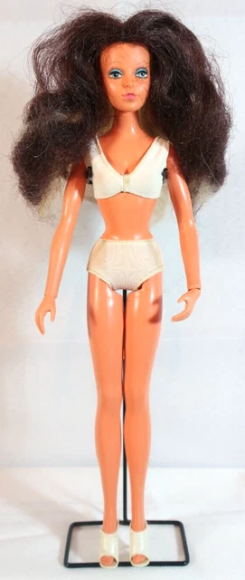 Vintage Ideal 1975 Tuesday Taylor Superstar Era Doll -Rooted Lashes- 2 Tone Hair