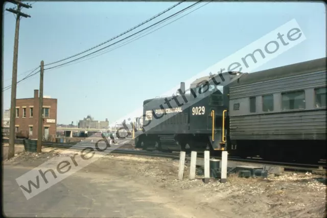 Original Slide Penn Central PC 9029 EMD SW1200 21st St. Chicago ILL 4-6-71