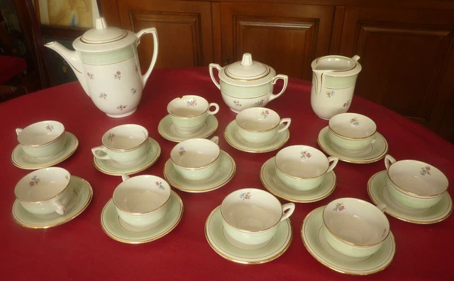 ANCIEN SERVICE À café ou à thé Porcelaine Fine de Limoges Union France