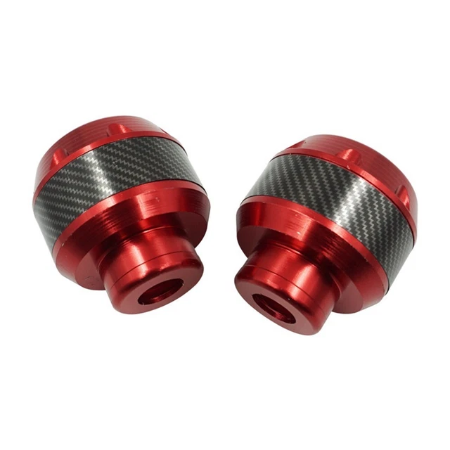 2pcs Red Motorcycle Universal Wheel Slider Wheel Protector Crash Pad Safeguard