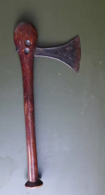 Very Nice quality warrior axe, Songye/Luba people African D.R. Congo, no mandau