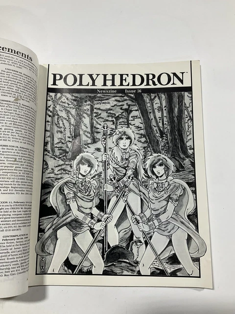 Tsr Rpga POLYHEDRON ISSUE 36 Newzine RPGA Network 1983 TSR Hobbies Inc Magazine ...