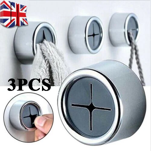 3X PUSH GRIP Double Tea Towel Holder Kitchen Bathroom Hand Flannel Storage Rack 5.55 PicClick UK