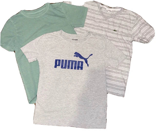 Boy's T-Shirt Lot Size M (10-12) Lacoste, Puma, Cat&Jack SHIPS FREE! Boy's T-Shirt Lot Size M (10-12) Lacoste, Puma, Cat&Jack SHIPS FREE!