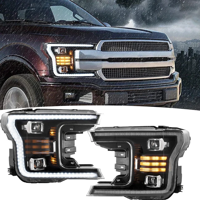 FULL LED HEADLIGHTS For Ford F150 2018 2019 2020 DRL Projector Front