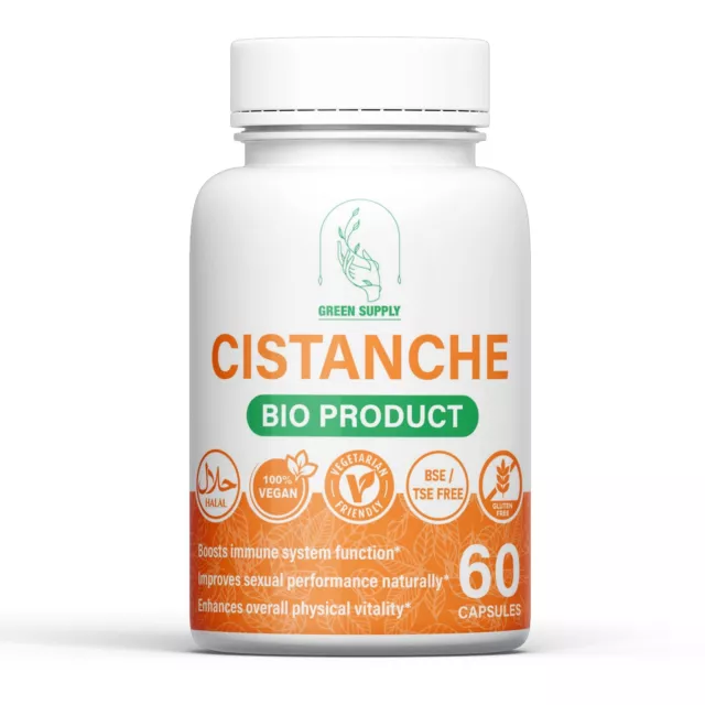 Cistanche Capsules 500mg extrait naturel de haute qualité végétarienne.