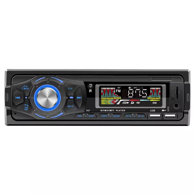 Single 1 Din Car Radio Bluetooth Stereo Audio MP3 Player FM/USB/AUX/TF Universal