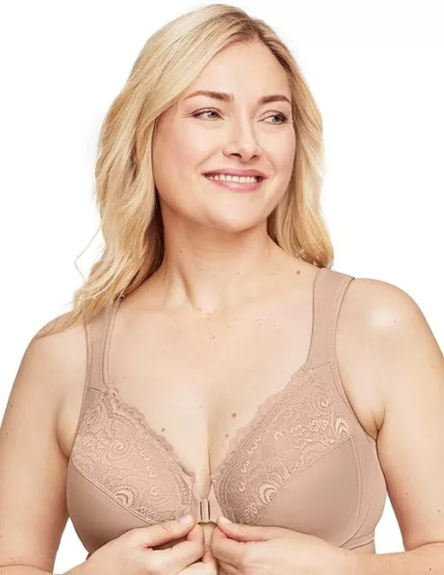 Front Closure Bra, Wireless, Non-Padded, Front Close, Bras for Women Plus  Size