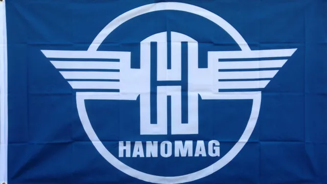 Fahne / Flagge 150x90cm  HANOMAG (Kreismotiv) / Trecker, Traktor