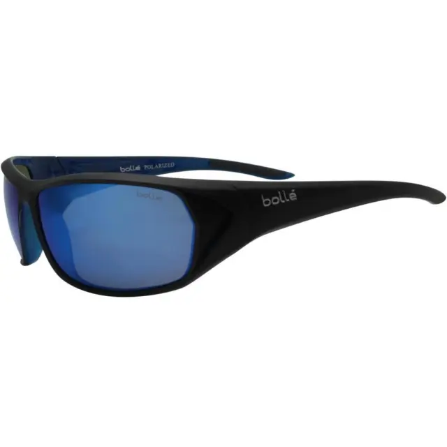 Bolle 12031 Polarized Blacktail Matte Black Offshore Blue Lens Mens Sunglasses