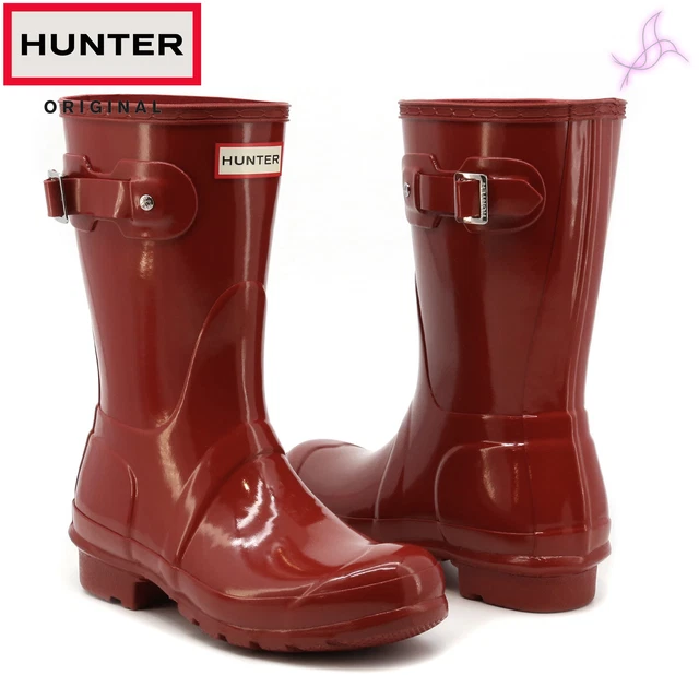 Bottes Bottines Hunter WFS1000RGL Femme Rouge 129612 Chaussures Original Outlet
