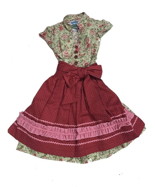 Ragazza Dirndl Rose Tgl 80 86 92 98 104 110 116 122 128 134 140 146 152 158 164