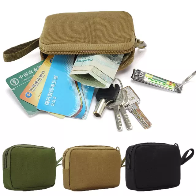 Tactical Wallet Card Bag Accessories Organizer Pouch Purse Mini EDC Waist Bag US
