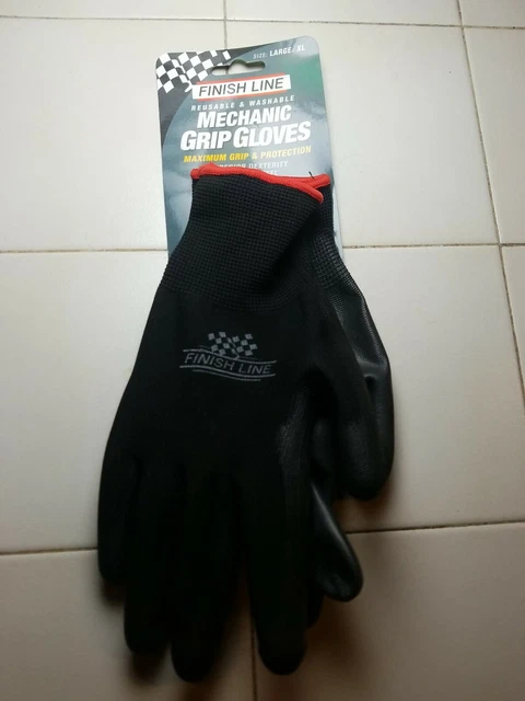 Finish Line Mechanic Grip Gloves L/XL.  Bicycle Maintenance.
