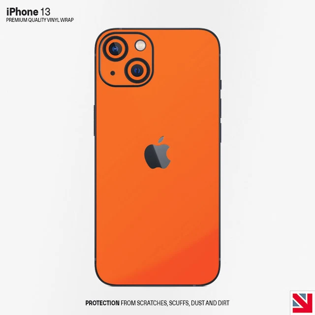 FLUORESCENTE ARANCIONE ROSSO iPhone 13 pelle decalcomania adesivo vinile avvolgente