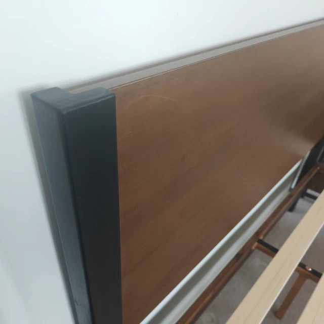 WOOD DOUBLE BED Frame with 2 side tables £150.00 PicClick UK