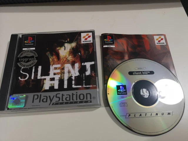 SILENT HILL PS1 PAL Platinum edition, boxed with manual and tested