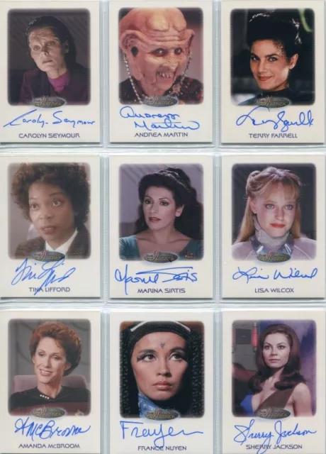 Women of Star Trek 2010 auto card Tina Lifford