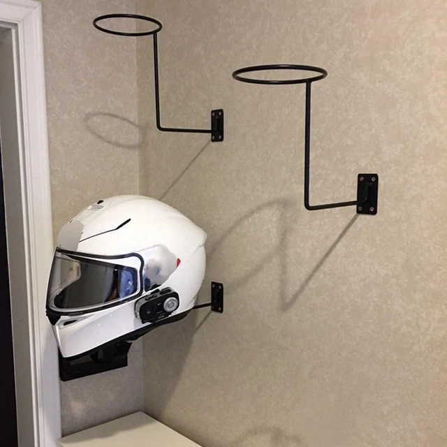 Lots 6 Wall Mounted Helmet Holder Metal Stand Hook Hat Display Rack Hanger Bike 3