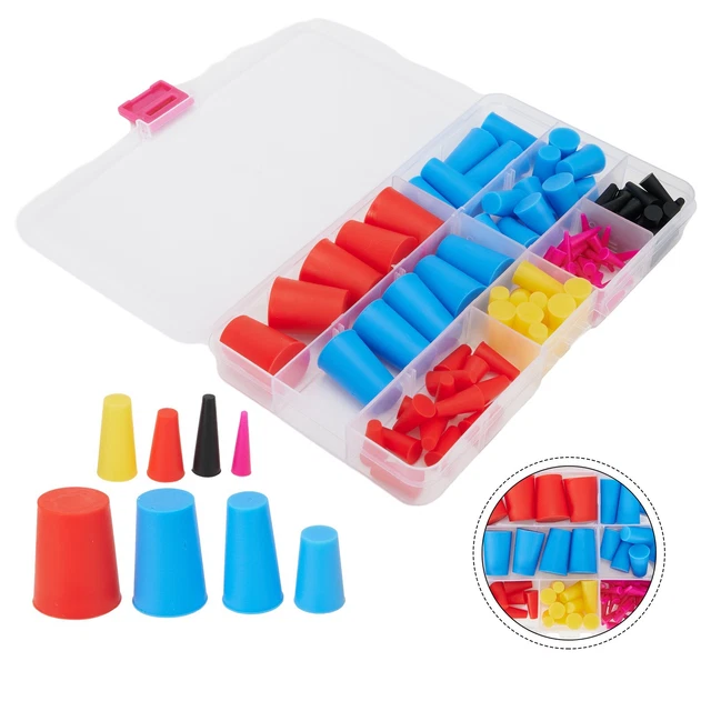 Sicon Plug THREADED AND UNTHREADED Hole High Temp Plugs 100Pcs Silicone Cone Plugs ...