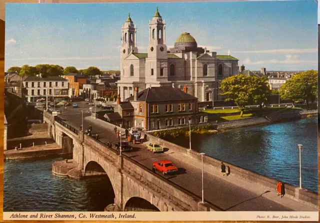 Irish Postcard ATHLONE River Shannon Westmeath Ireland Beer John Hinde 2/343 '84