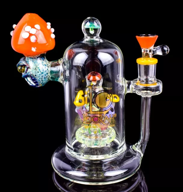 THICK LOOKAH® GIANT Chambered Mushroom BONG Cool ALIEN Glass Water