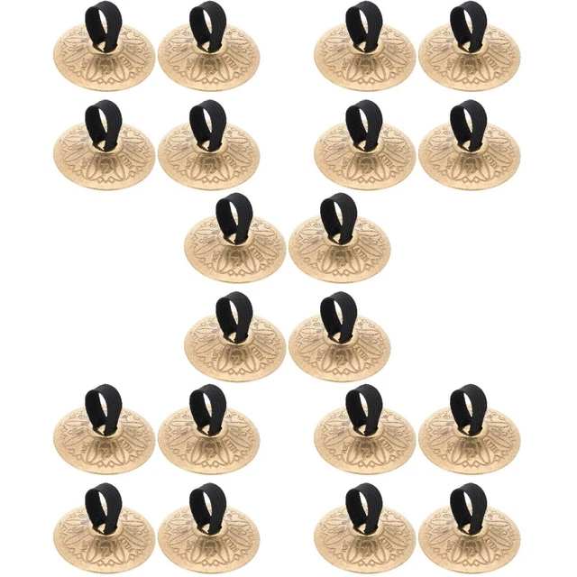 10 Pairs Kupfer Bauchtanz-Fingerbecken Kind Kleine Fingerzähne