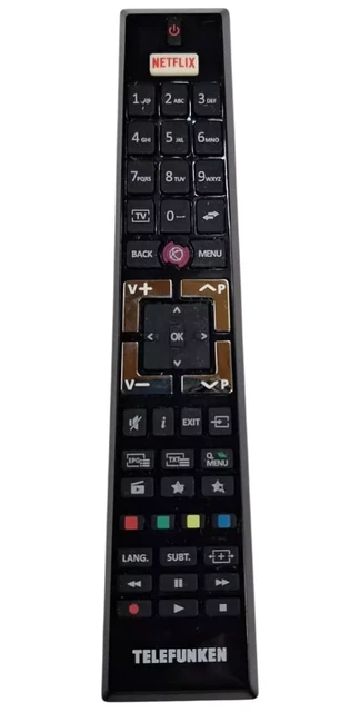 Telecomando Originale Telefunken Per TV, Con Tasto Netflix, Compatibile Modelli Selezionati - 2