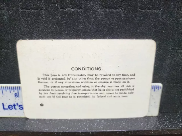 1947 Long Island Railroad Pass Ticket Order Of Railroad Telegraphers 2