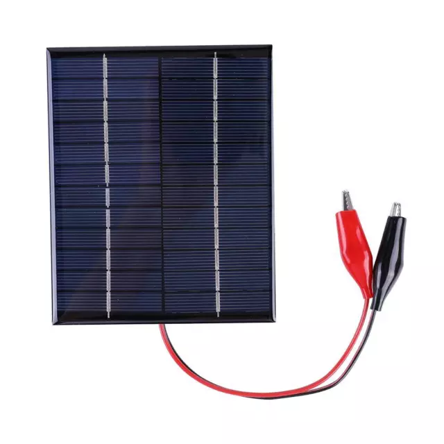 fr 2Pcs Waterproof Solar Panel 5W 12V Outdoor Portable DIY Polysilicon Epoxy Pan