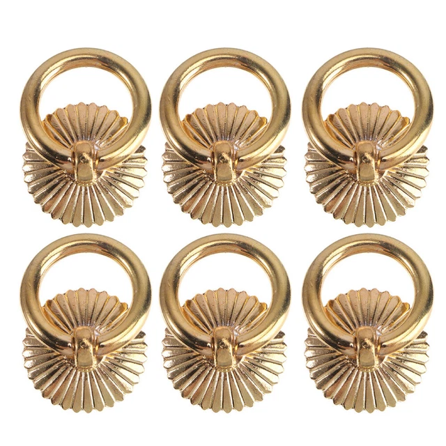 6 Pcs European Wardrobe Knob Cabinet Door Ring Closet Door Knobs Cupboard