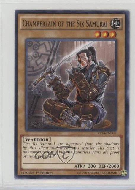 2014 Starter Deck 1st Edition Chamberlain of the Six Samurai #YS14-EN007 0b5