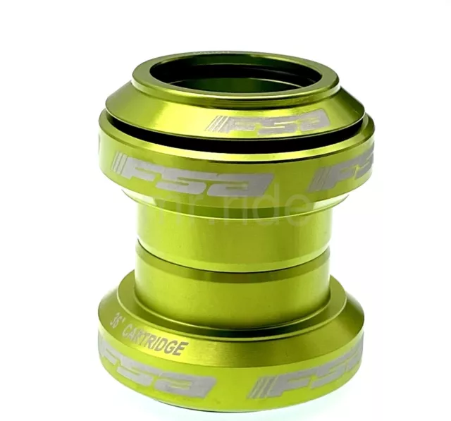 mr-ride FSA Threadless Headset ORBIT MX 1-1/8" 28.6mm tube (w/o cap) Green 3