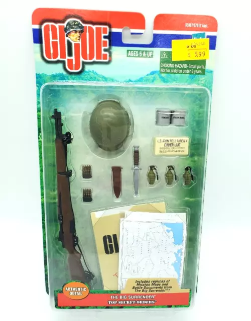 GI Joe THE BIG SURRENDER Top Secret Orders 2001 Gear Accessories for 12" Figure