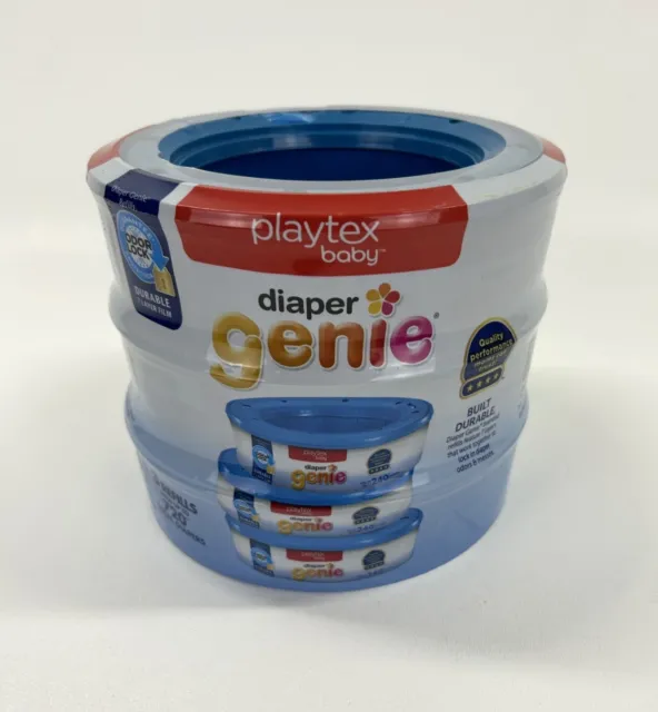 Playtex Baby Diaper Genie Refill Bags, Fresh, 270 Count, Pack of 3 -NEW