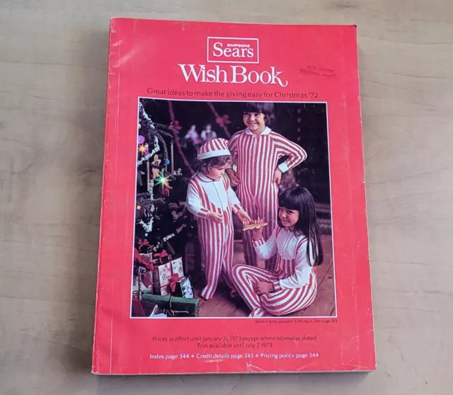 VINTAGE 1972 SEARS Christmas Wishbook Catalogue Canada Barbie GI Joe